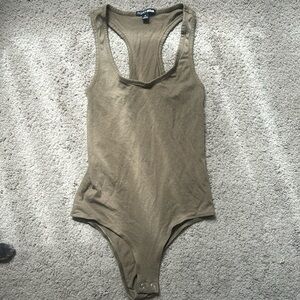 Fashion Nova racer back body suit - size small